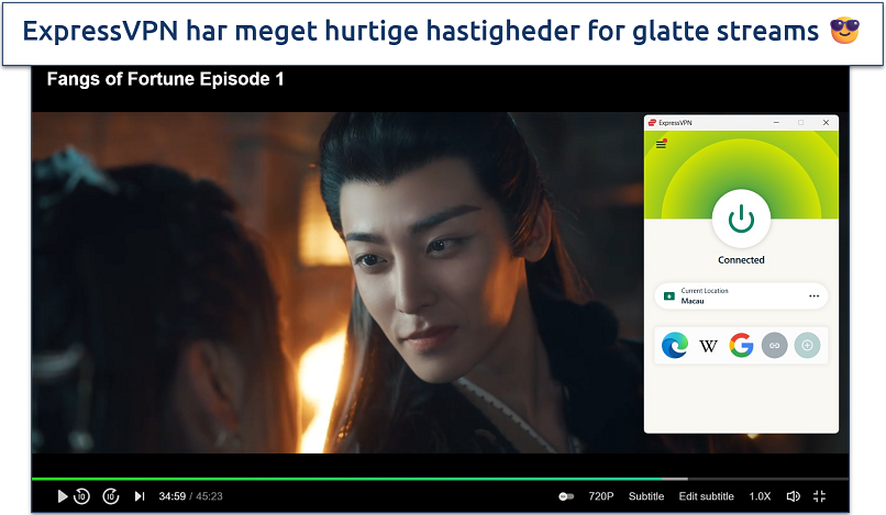 Screenshot af iQIYI hjemmesiden